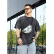 Сумка на пояс бананка Sambag Urban SKHm принт "Leaves"