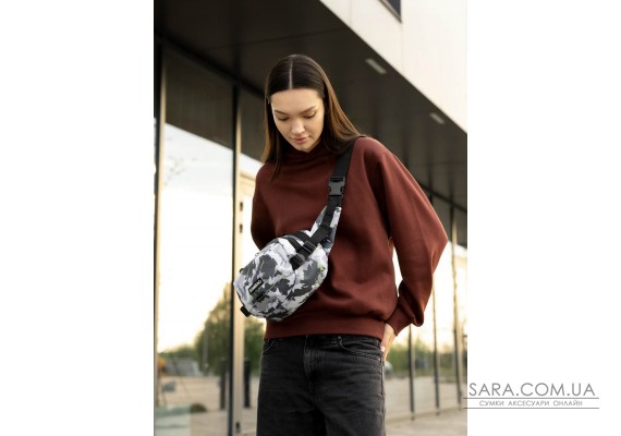Сумка через плечо женская бананка Sambag Flex Pro принт"SPOT"