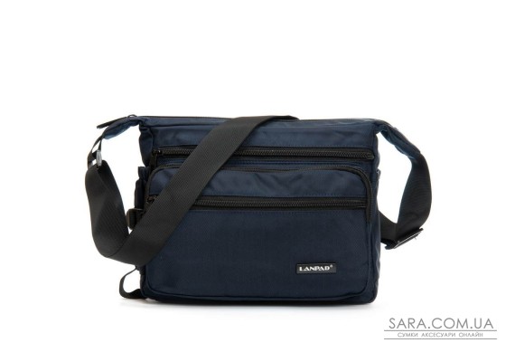 Сумка Мужская На Плечо нейлон Lanpad 8659 blue почтальон