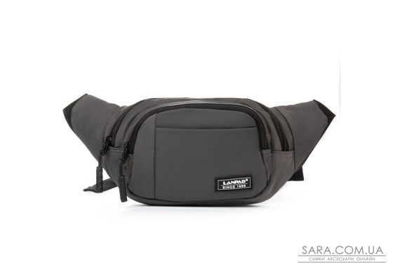 Сумка Мужская На пояс нейлон Lanpad 8803 grey