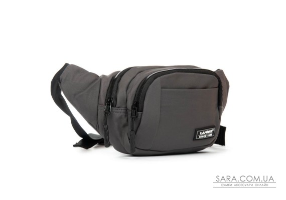 Сумка Мужская На пояс нейлон Lanpad 8803 grey