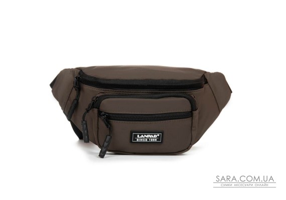 Сумка Мужская На пояс нейлон Lanpad 83043 brown