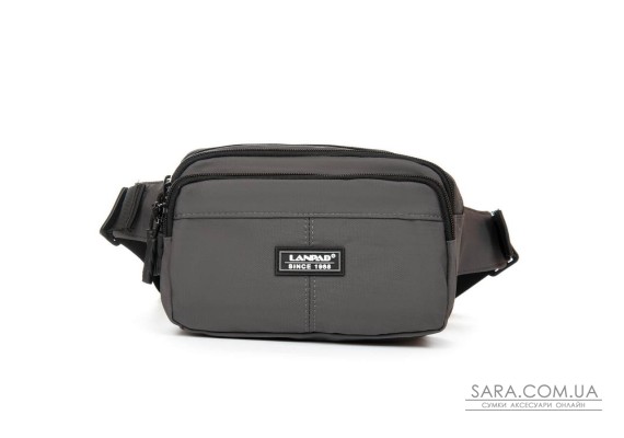 Сумка Мужская На пояс нейлон Lanpad A63749 grey