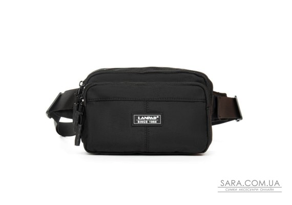 Сумка Мужская На пояс нейлон Lanpad A63749 black