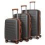 Дорожная Чемодан 31 ABS-пластик FASHION A12 dark-grey
