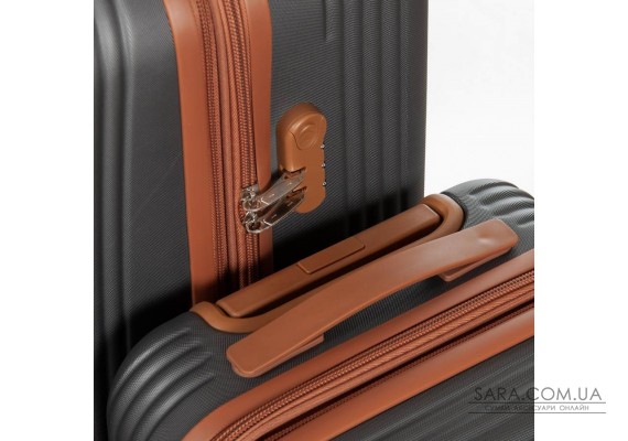 Дорожная Чемодан 31 ABS-пластик FASHION A12 dark-grey
