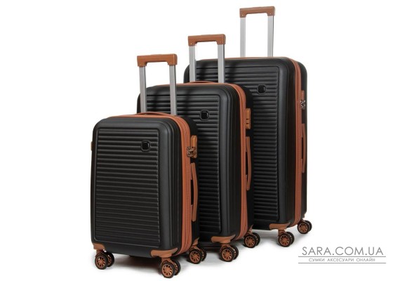 Дорожная Чемодан 31 ABS-пластик FASHION A12 black