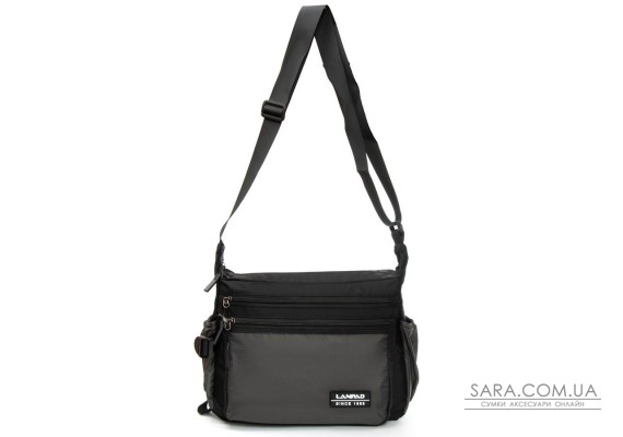 Сумка Мужская На Плечо нейлон Lanpad 82012 grey почтальон