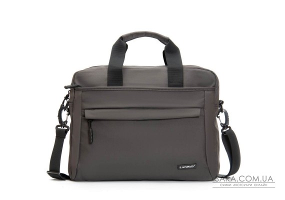 Сумка Мужская Для Ноутбука нейлон Lanpad 37017 grey