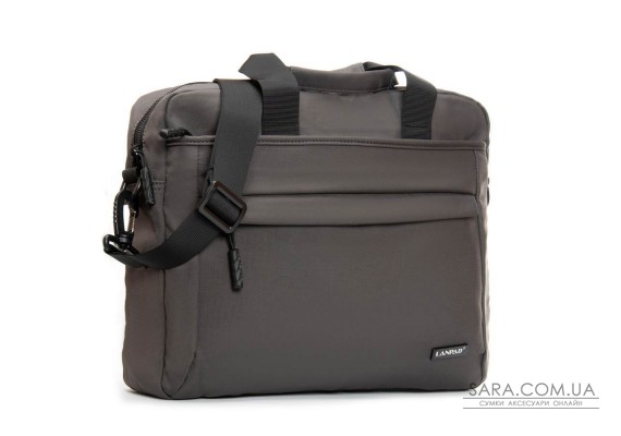 Сумка Мужская Для Ноутбука нейлон Lanpad 37017 grey