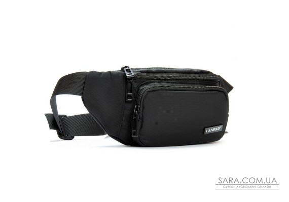 Сумка Мужская На пояс нейлон Lanpad 35002 black