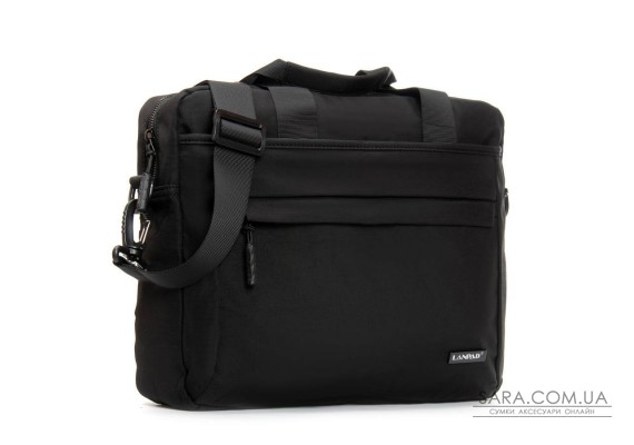 Сумка Мужская Для Ноутбука нейлон Lanpad 37017 black