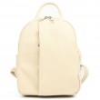 Шкіряний жіночий рюкзак бежевий Virginia Conti Italy - VC3964fbeige