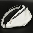 Белая кожаная сумка на пояс TARWA GS-3035-3md