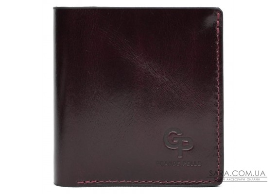 Портмоне Lettera с монетницей, бордовый Алькор Grande Pelle 537361