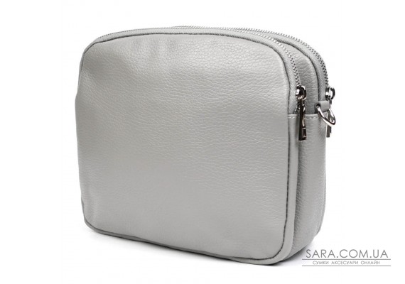 Шкіряна жіноча сумка Virginia Conti Italy - VC02807grey сірий