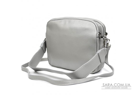 Шкіряна жіноча сумка Virginia Conti Italy - VC02807grey сірий