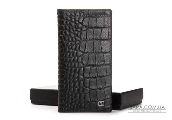 Гаманець шкіряний Чоловічий BE BRETTON 168-Q74 black croco