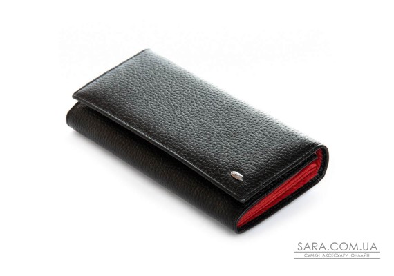 Гаманець BR Жіночий шкіра DR. BOND W501-4 black-red