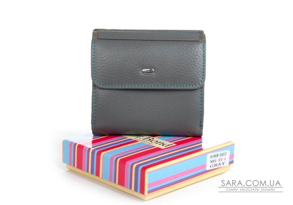Гаманець Шкіряний Жіночий Rainbow DR. BOND WRS-33-1 gray