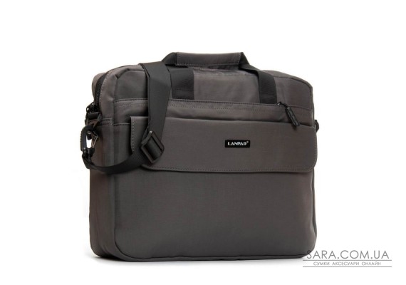 Сумка Мужская Для Ноутбука нейлон Lanpad 63753 grey
