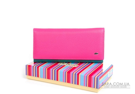 Гаманець Шкіряний Жіночий Rainbow DR. BOND WRS-501-2 plum-red