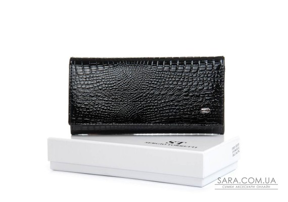 Гаманець Жіночий LR шкіра-лак SERGIO TORRETTI FEW501 black