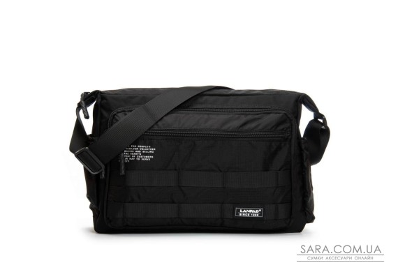 Сумка Чоловіча на плече нейлон Lanpad 98217 black почтальон
