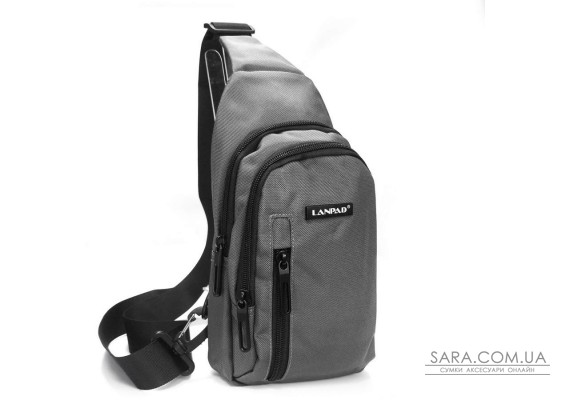 Сумка Чоловіча на плече нейлон Lanpad 80002 gray