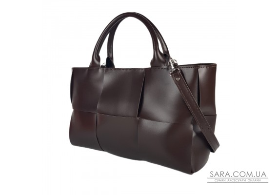 Сумка женская "Вега" натуральная кожа, цвет шоколад, гладкая Сумка женская "Вега" натуральная кожа, цвет шоколад, гладкая