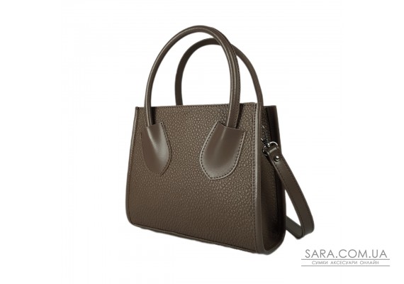 Сумка женская "Пинаколада" натуральная кожа, коричневая (капучино) с  тиснением жемчуг Сумка женская "Пинаколада" натуральная кожа, коричневая (капучино) с  тиснением жемчуг