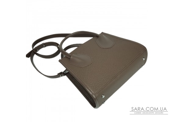 Сумка женская "Пинаколада" натуральная кожа, коричневая (капучино) с  тиснением жемчуг Сумка женская "Пинаколада" натуральная кожа, коричневая (капучино) с  тиснением жемчуг