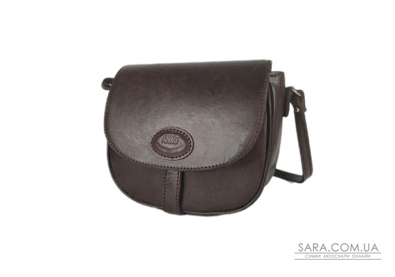 Сумка жіноча "Ріміні" натуральна шкіра, коричневий (шоколад)