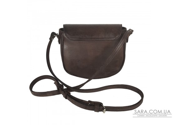 Сумка жіноча "Ріміні" натуральна шкіра, коричневий (шоколад)