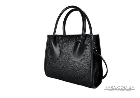 Сумка женская "Пинаколада" натуральная кожа, черная с  тиснением жемчуг Сумка женская "Пинаколада" натуральная кожа, черная с  тиснением жемчуг