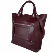 Сумка женская "Сиена" натуральная кожа, бургунди матовая