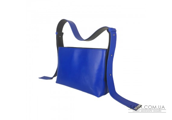 Сумка жіноча "Демі" натуральна шкіра, синя матова