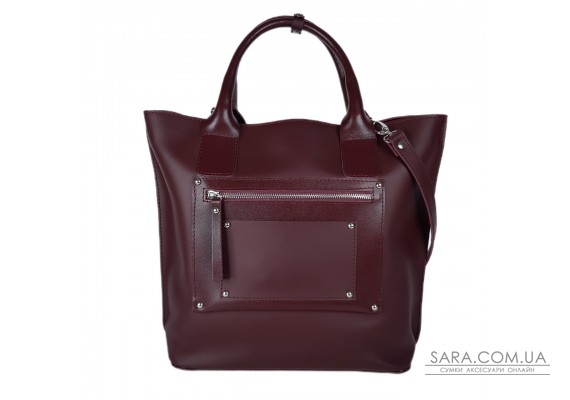 Сумка женская "Сиена" натуральная кожа, бургунди матовая Сумка женская "Сиена" натуральная кожа, бургунди матовая