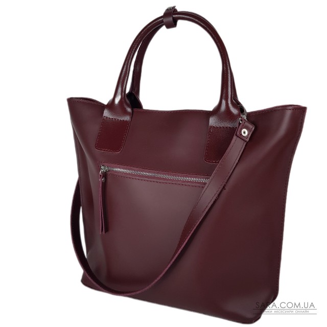 Сумка женская "Сиена" натуральная кожа, бургунди матовая Сумка женская "Сиена" натуральная кожа, бургунди матовая