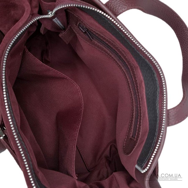 Сумка женская "Хлоя-плюс" натуральная кожа, бордовая (бургунди) флотарь/замш Сумка женская "Хлоя-плюс" натуральная кожа, бордовая (бургунди) флотарь/замш