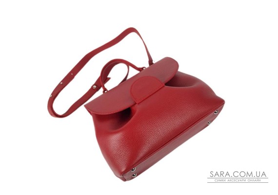 Сумка женская "Фиджи" натуральная кожа, красный флотар Сумка женская "Фиджи" натуральная кожа, красный флотар