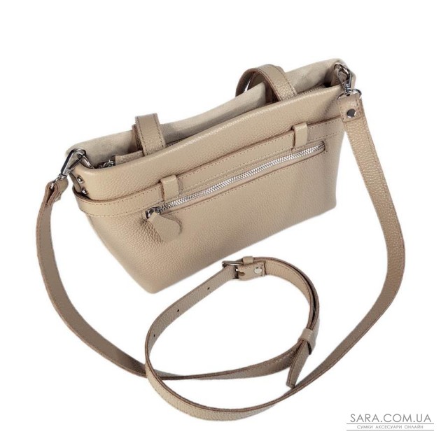 Сумка жіноча "Лоліта" натуральна шкіра та замша, бежева (слонова кістка) Сумка жіноча "Лоліта" натуральна шкіра та замша, бежева (слонова кістка)