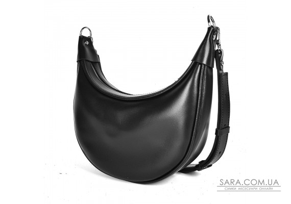 Сумка женская "Селена" натуральная кожа , черная матовая