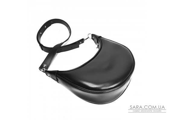 Сумка женская "Селена" натуральная кожа , черная матовая