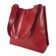 Сумка-шопер "Барбара" натуральна шкіра, червона матова