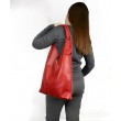 Сумка женская "Линда" натуральная кожа, красная флотарь