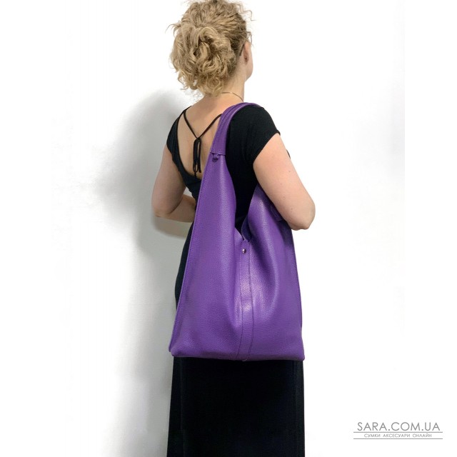Сумка женская "Линда" натуральная кожа, фиолетовая флотарь Сумка женская "Линда" натуральная кожа, фиолетовая флотарь