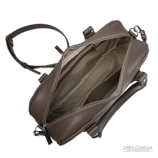 Сумка женская "Бриджит" натуральная кожа, цвет бежевая (капучино) ,тиснение венетто Сумка женская "Бриджит" натуральная кожа, цвет бежевая (капучино) ,тиснение венетто