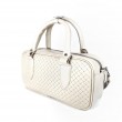 Сумка женская "Бриджит" натуральная кожа, цвет слоновая кость ,тиснение венетто