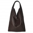 Сумка женская "Линда" натуральная кожа, коричевая (шоколад)  гладкая
